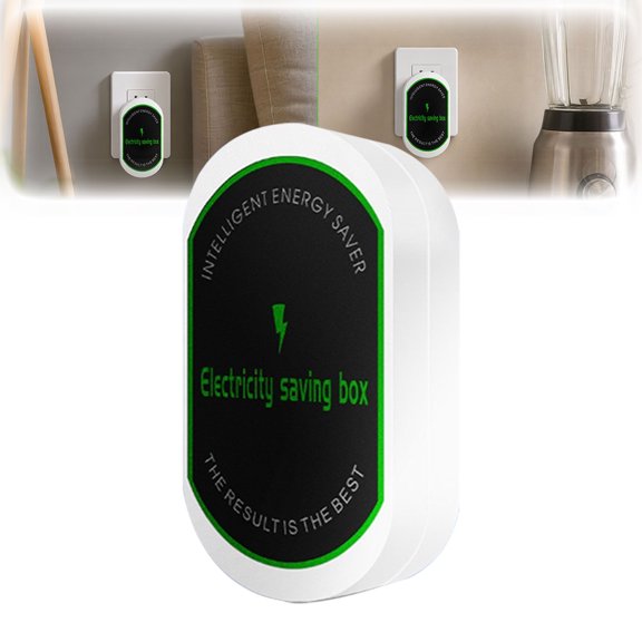 Electricity Saving Box, Plug-in Power Saver for Home Office, Energy Saving Device with Surge Protection, Compact & Easy to Use(1PC)