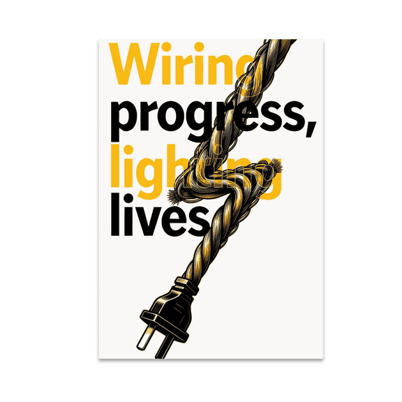 Electricity Themed Wall Art - Electrician Enthusiast - 13x19 Poster Print