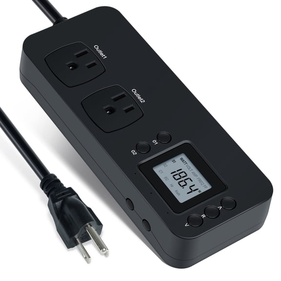 Briidea Power Consumption Watt Voltage Amp Meter Tester