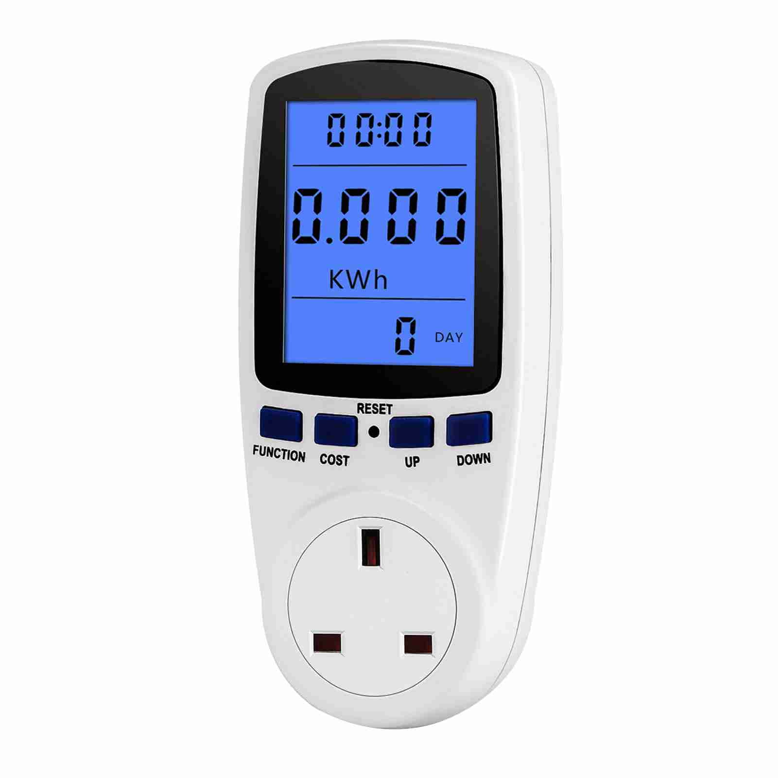 Electricity Usage Monitor Power Meter Plug Home Energy Watt Volt Amps