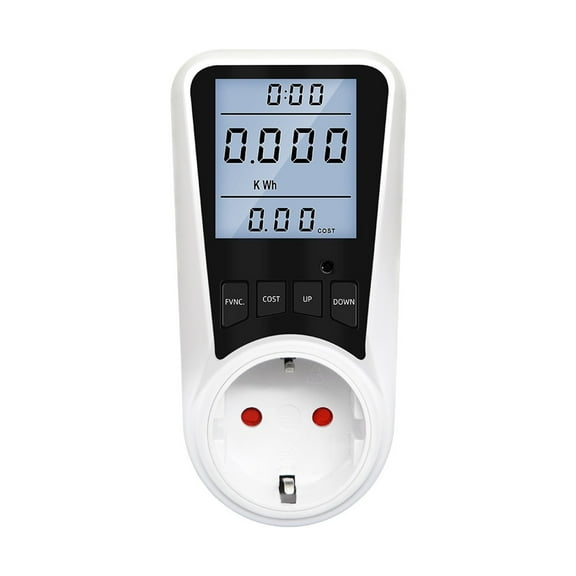 Electricity Usage Monitors Energy Power Consumption Wattmeter Plug-in Socket Power Kilowatt Wattage Meter ,Overload Protection