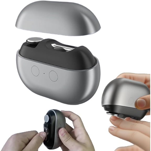 Electricnail Clippers for Seniors, 2026Now Rechargeable Nail Trimmer with LED Light, Automatic Nail Cutter & File with Nail Dust Collector, Safe Grooming Kit(Black)