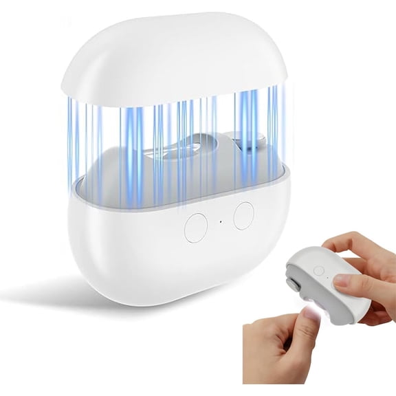 Electricnail Clippers for Seniors, 2026Now Rechargeable Nail Trimmer with LED Light, Automatic Nail Cutter & File with Nail Dust Collector, Safe Grooming Kit(White)