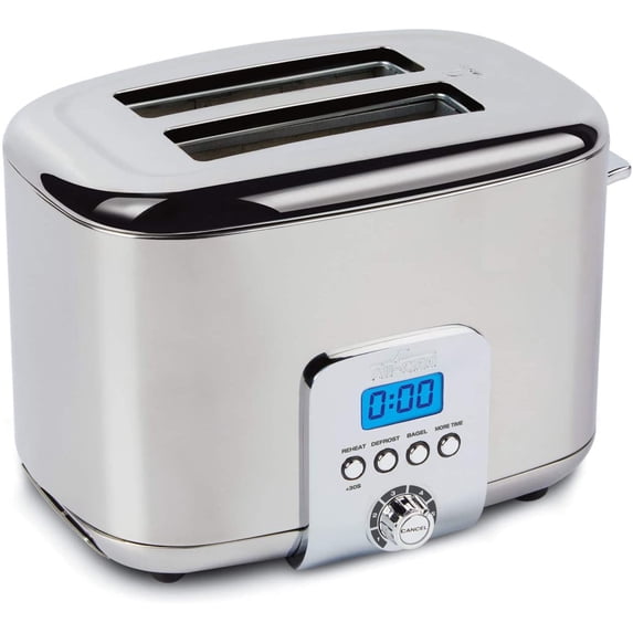 Electrics Stainless Steel Toaster 2 -lice LED display, Removable crumb ...