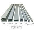 thumbnail image 1 of Electriduct 1.4"W x 1.2"H Open Slot Wire Duct Raceway - Stick Length: 6.56 Feet - Gray - 12 Pack, 1 of 2
