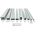 thumbnail image 1 of Electriduct 1" x 1" Open Slot Wire Duct Raceway - Stick Length: 6.56 Feet - White - 6 Pack, 1 of 2