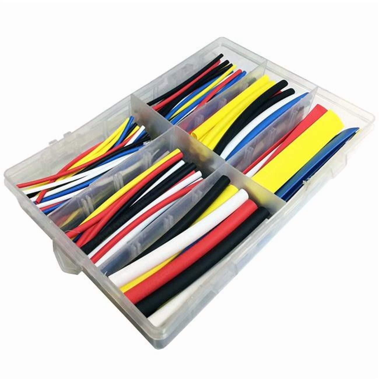 Electriduct HS2-KIT-RBW-4 2-1 Heat Shrink Boxed Kits, Rainbow - 190 Piece