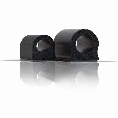 Electriduct UH-9D6-BK 6 Piece 0.375 in. D-Wings Cord Organizer Nail-Free Clips - Black