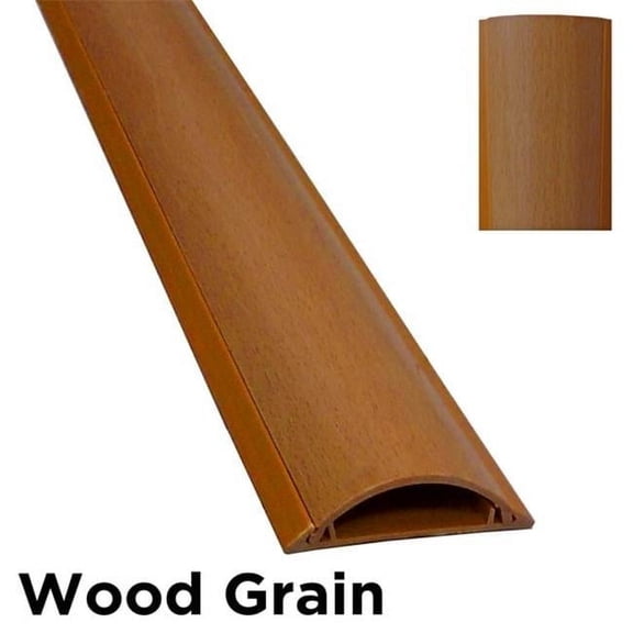 Electriduct CSX-1.5-59-WG 59 in. Cable Shield Protector Cord Cover, Wood Grain