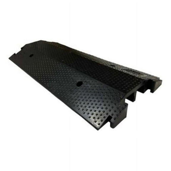 Electriduct DO-ED-XL-BK The Goliath Extra Large Drop Over Cable Protector - Black - 2 Channel