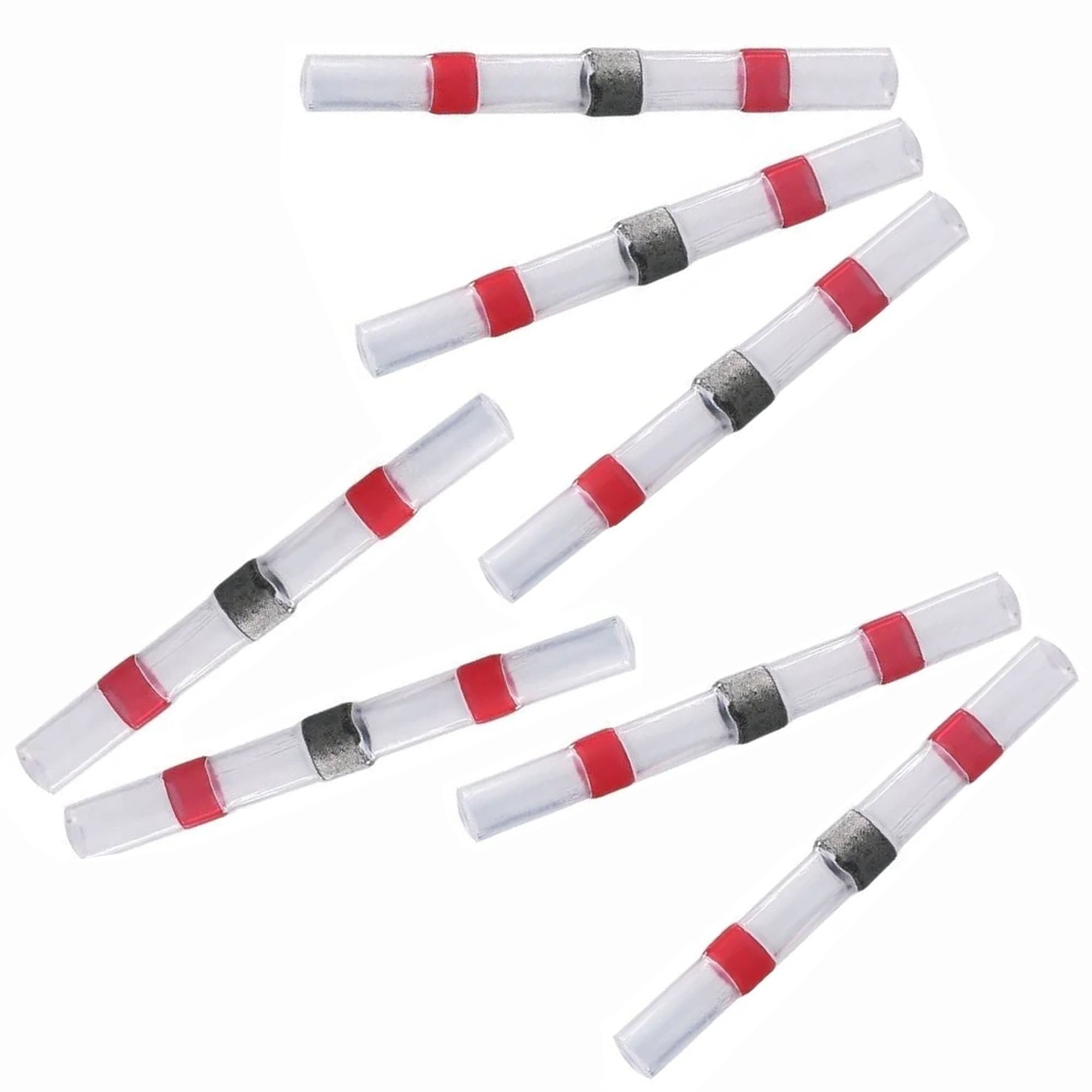Electriduct Heat Shrink Solder Sleeve Crimpless Butt Connectors 2220 AWG (Red) 10 Pieces