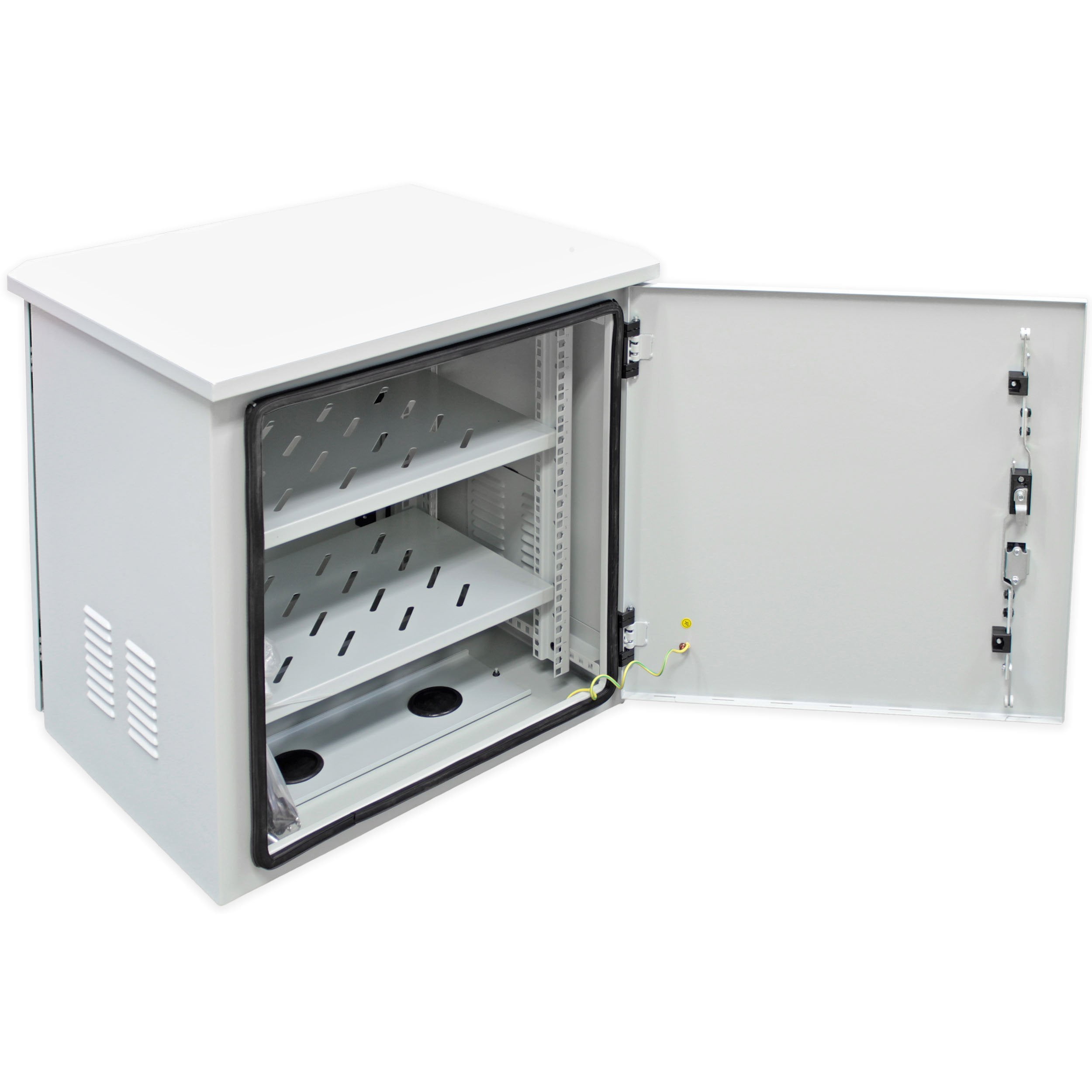 Electriduct IP55 Rack Mount 19Inch Outdoor Network Enclosure with Fans
