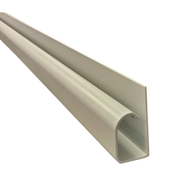 Electriduct Large Hook Channel Cable Raceway with Adhesive Back - Stick Length: 36" - Beige - 6 Pack