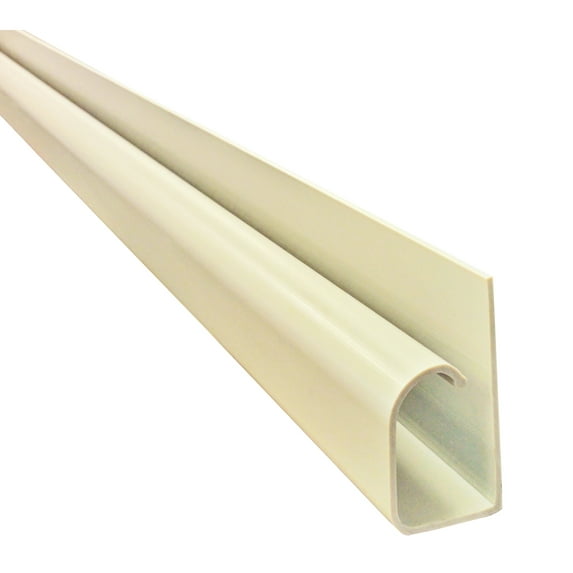 Electriduct Large Hook Channel Cable Raceway with Adhesive Back - Stick Length: 36" - Ivory - 3 Pack
