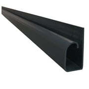Electriduct Large Hook Channel Cable Raceway with Adhesive Back - Stick Length: 59" - Black - 5 Pack