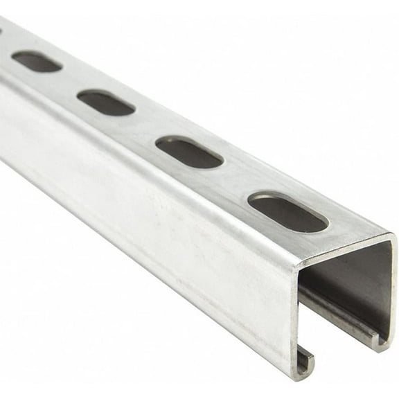 Electriduct Strut Channel Slotted 16-Gauge Stainless Steel C-Profile Metal Framing 1-5/8 x 1-5/8" 2.5 Feet (2 Pack / 5 Feet)
