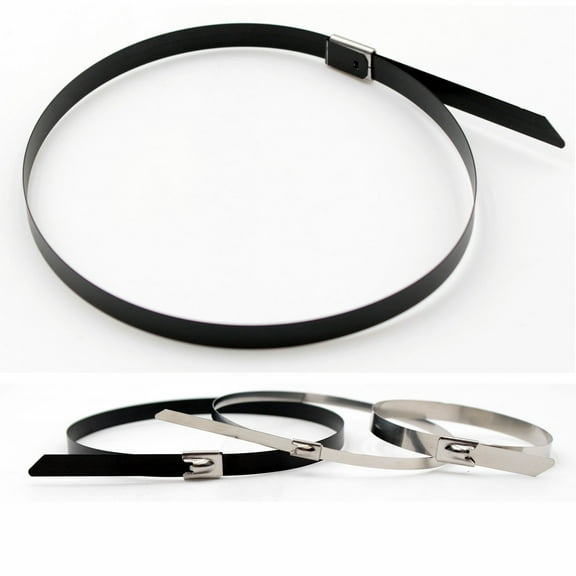 Electriduct UV Resistant 316 Stainless Steel Cable Ties - Length: 20" - Width: 0.31" - 25 Pcs