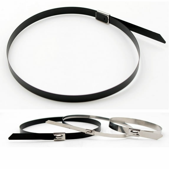 Electriduct UV Resistant 316 Stainless Steel Cable Ties - Length: 23" - Width: 0.18" - 25 Pcs