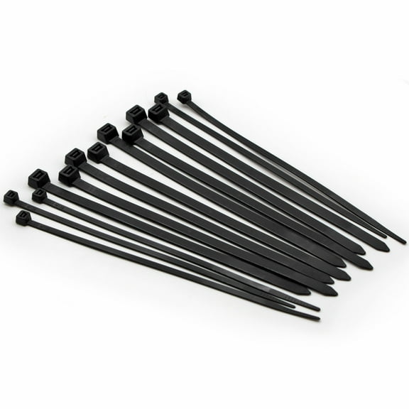 Electriduct UV & Weather Resistant Nylon Cable Ties | Tensile Strength: 120 lbs - Length: 14.5" - Width: 0.29" - Black - 100 Pcs