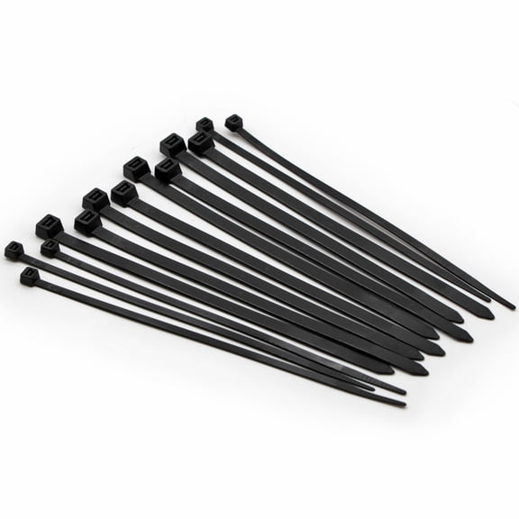 Electriduct UV & Weather Resistant Nylon Cable Ties | Tensile Strength: 250 lbs - Length: 15" - Width: 0.48" - Black - 100 Pcs