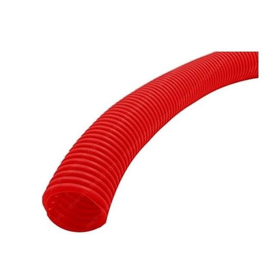 Electriduct WL-ED-PE-150-100-RD 1.5 in. Nominal Size & 100 ft. Length Colored Polyethylene Split Wire Loom, Red