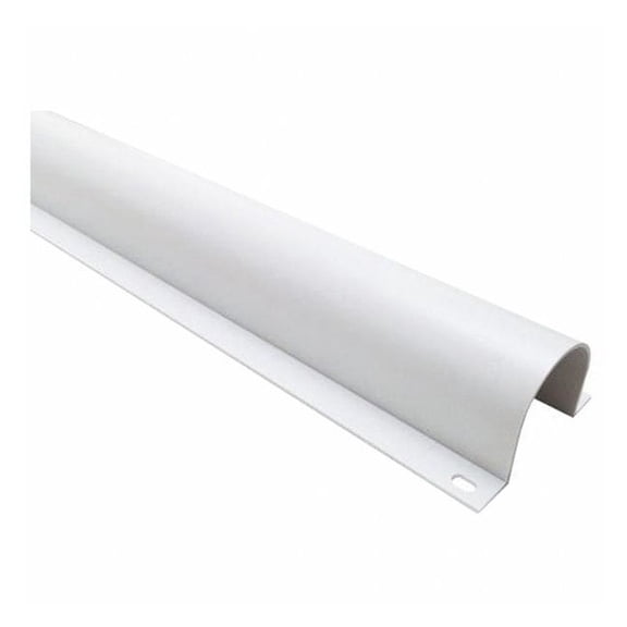 Wire Guard, 2-15/16 in H, 5 ft L, 2-13/16 in W, 1 Channel, PVC, White