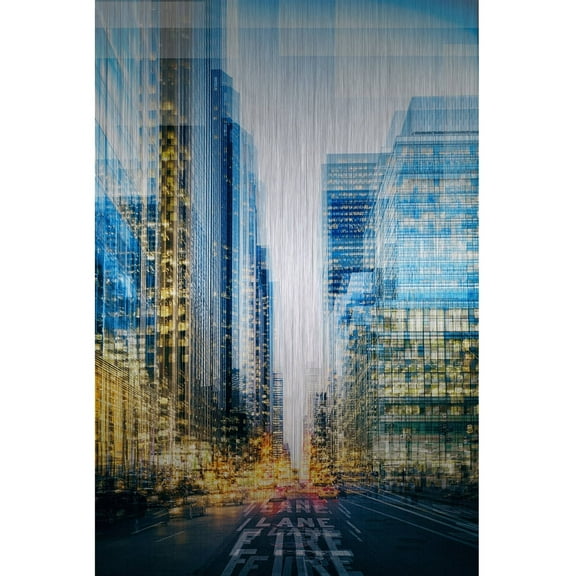 "Electrifying" Painting Print on Brushed Aluminum