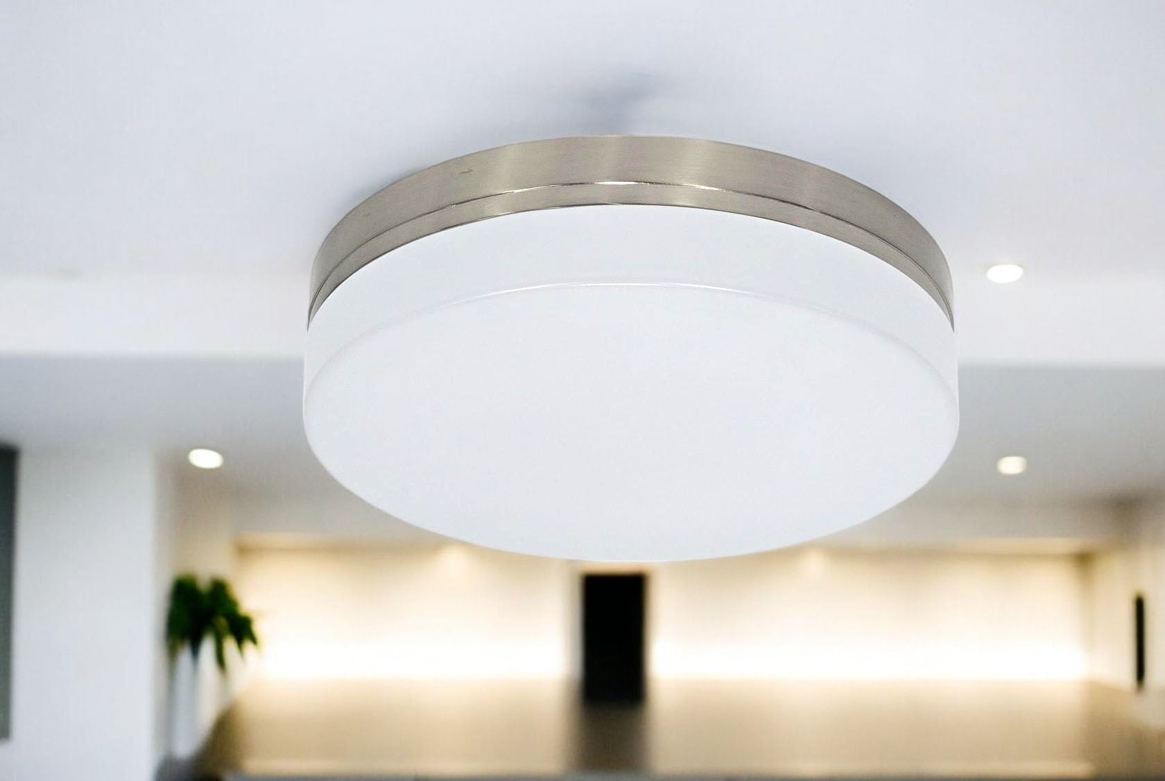 Electrix Essential 11" LED Flush Mount Acrylic Silver 1000LM 16W 3000K FMT-A20-11-10-SN