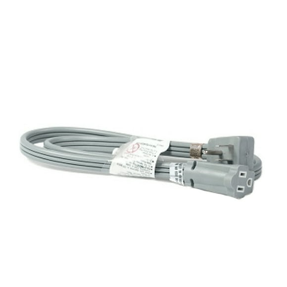 Electrix SPT-3 Heavy Duty 3ft 14/3 AWG Air Conditioner and Major Appliance Grounded Extension Cord Flat Cable UL