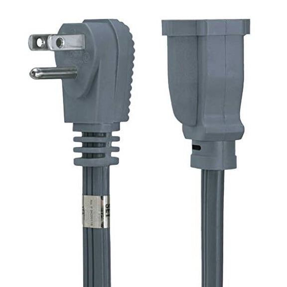 Electrix SPT-3 Heavy Duty 9ft 14/3 AWG Air Conditioner and Major Appliance Grounded Extension Cord Flat Cable UL