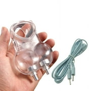 Electro Stimulator Black Massage Device E-stim Power Box with Silicone Ring Accessory
