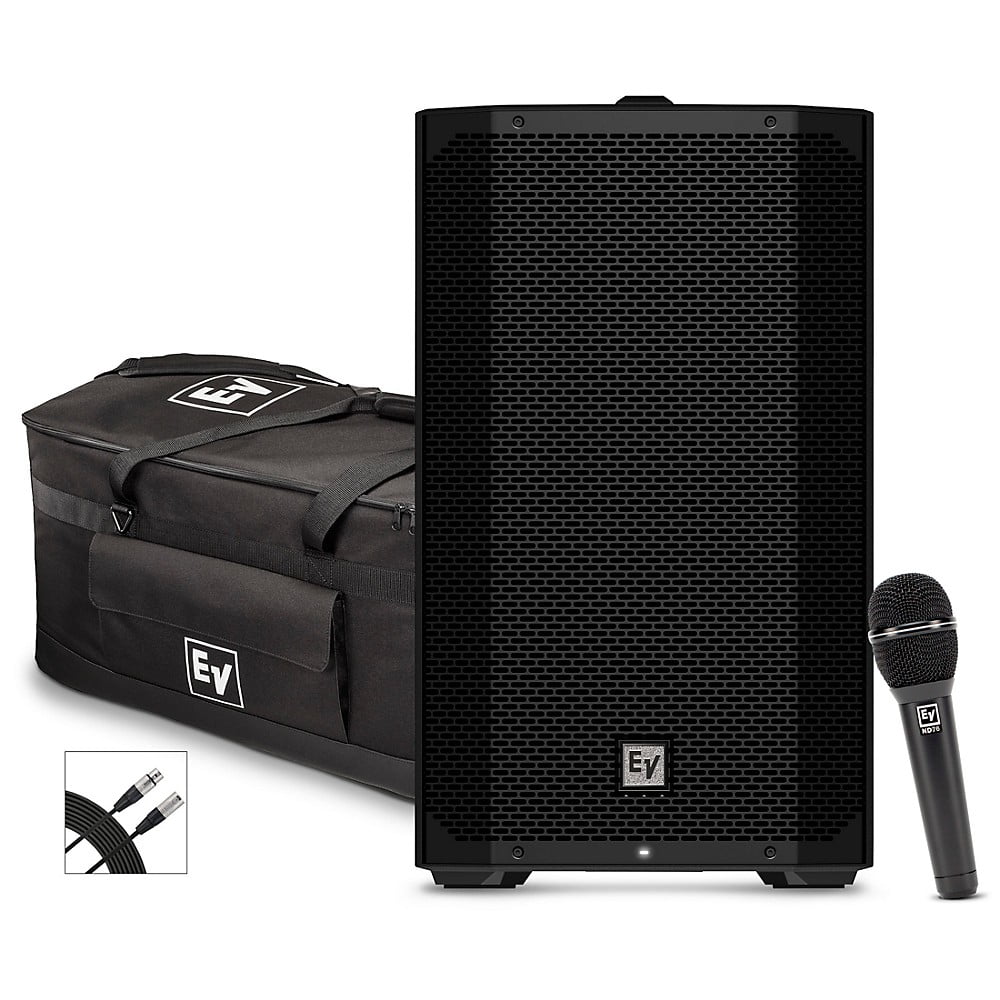 Electro-Voice EVERSE 12 Weatherized Battery-Powered Loudspeaker With ND76 Microphone, Duffel Bag & XLR Cable