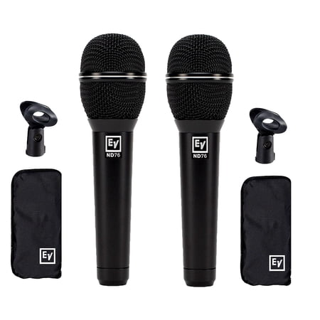 Electro-Voice ND76 Dynamic Cardioid Vocal Microphone 2-Pack
