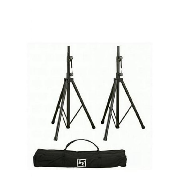 Electro Voice TSP 1 Aluminum Tripod Speaker Stand Pair With Carry Bag