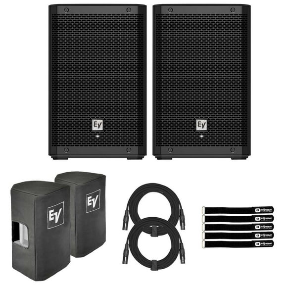 Electro-Voice ZLX-8P-G2-US 8" 2-Way Powered Speakers 2-Pack with Covers Package