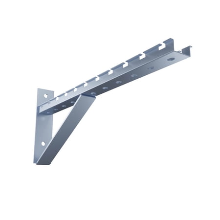 Electro Zinc Plated Wire Mesh Cable Tray bracket, Silver Steel, Triangle, Wall Mount, 500mm, 2 pack