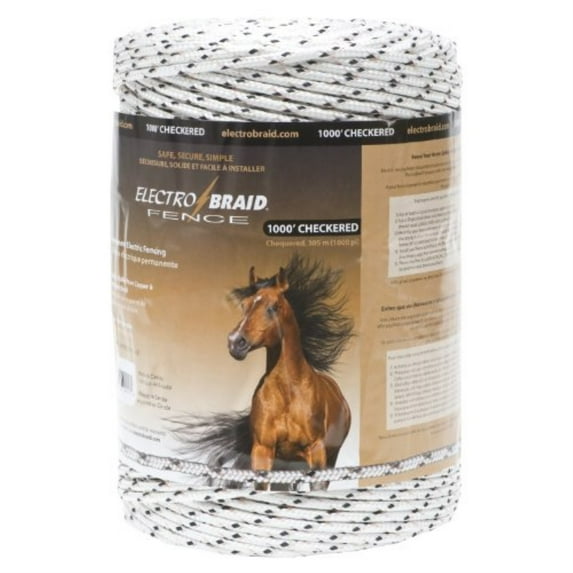 ElectroBraid PBRC1000C2-EB 1,000' x 784 lb. Horse Electric Fence Conductor Reel