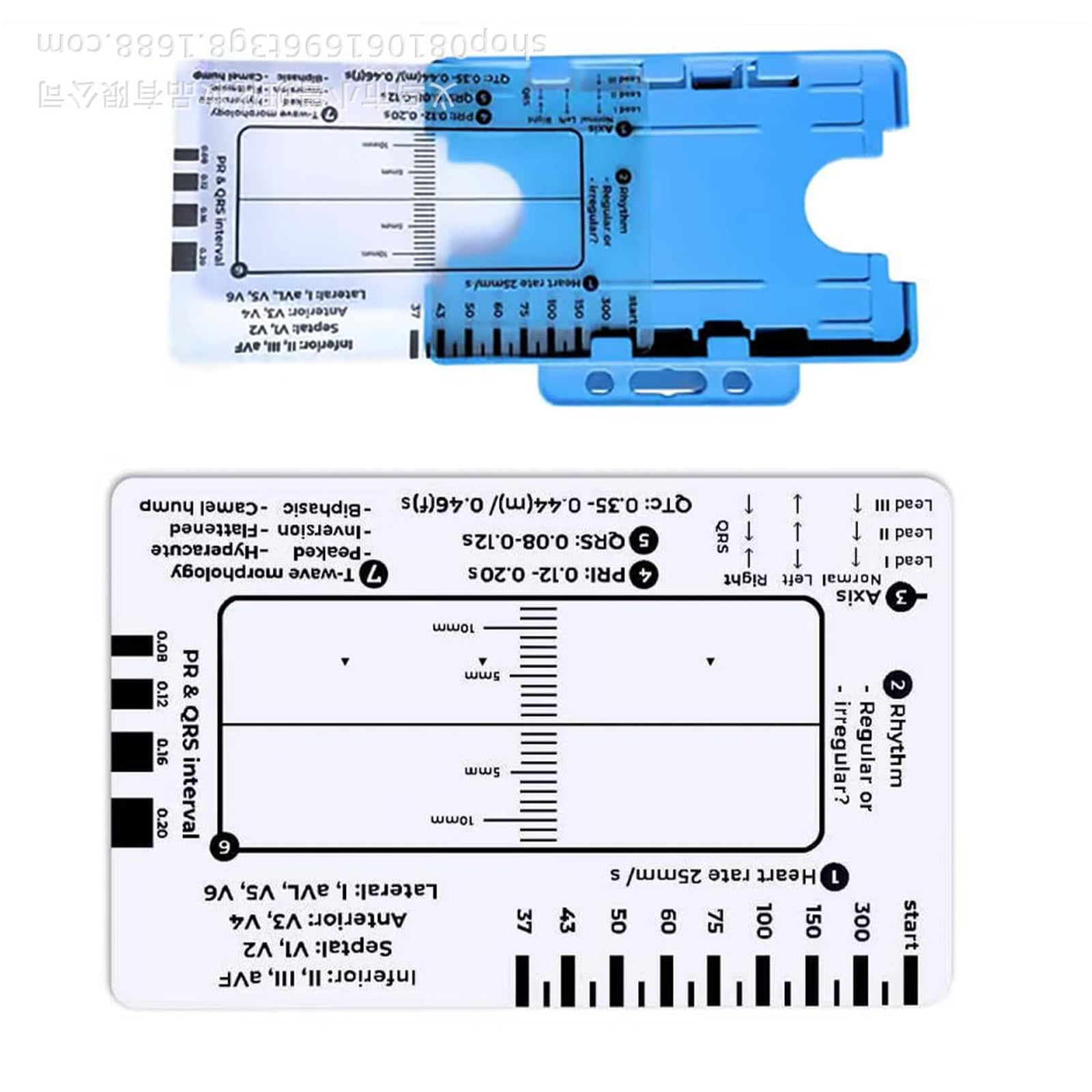 Electrocardiogram 7 Step Ruler Card for Accurate Interpretation and ...
