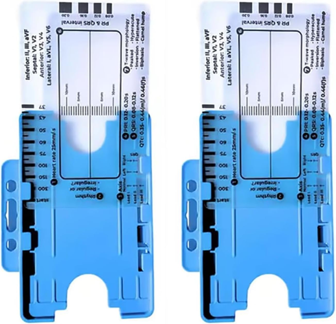 Electrocardiogram 7 Step Ruler Card for Precise Measurements Quick ...