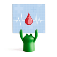 thumbnail image 1 of Electrocardiogram Design Pattern Memo Holder Cartoon Animal Frog Stand Decoration, 1 of 3