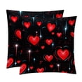 thumbnail image 1 of Electrocardiogram Velvet Throw Covers Pillow Inserts - Set of 2 Decorative Pillows with Unique Patterns for Home Decor, Couch, Bed - 16x16, 18x18, 20x20 Inches - Soft & Cozy Cushion Inserts, 1 of 6