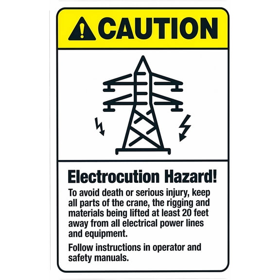Electrocution Hazard Death Injury Risk Sign 8"x12" - Construction Security Metal for Business Home Garage Street Wall