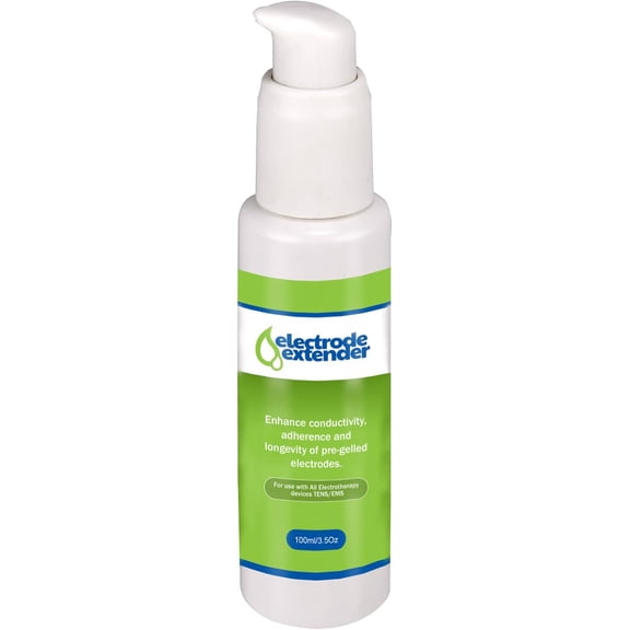Electrode Extender Conductive Adhesive Gel by PMT Enhance Durability, Adhesion and Conductivity for TENS/EMS Electrodes; Extend Life of Electrodes and Increase Adhesion 3.5oz