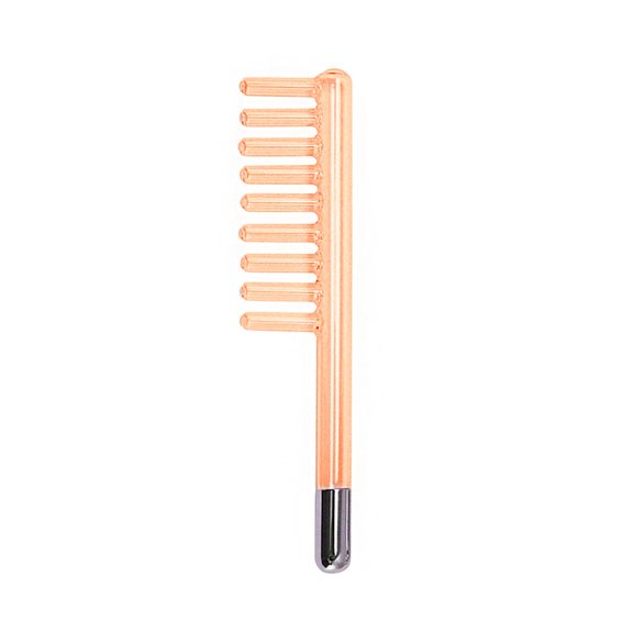 Electrode Wand Glass Tube Orange Colour Handheld Spare Parts for Hi Frequency Instrument Elitzia ETJX006AS (Orange Comb)