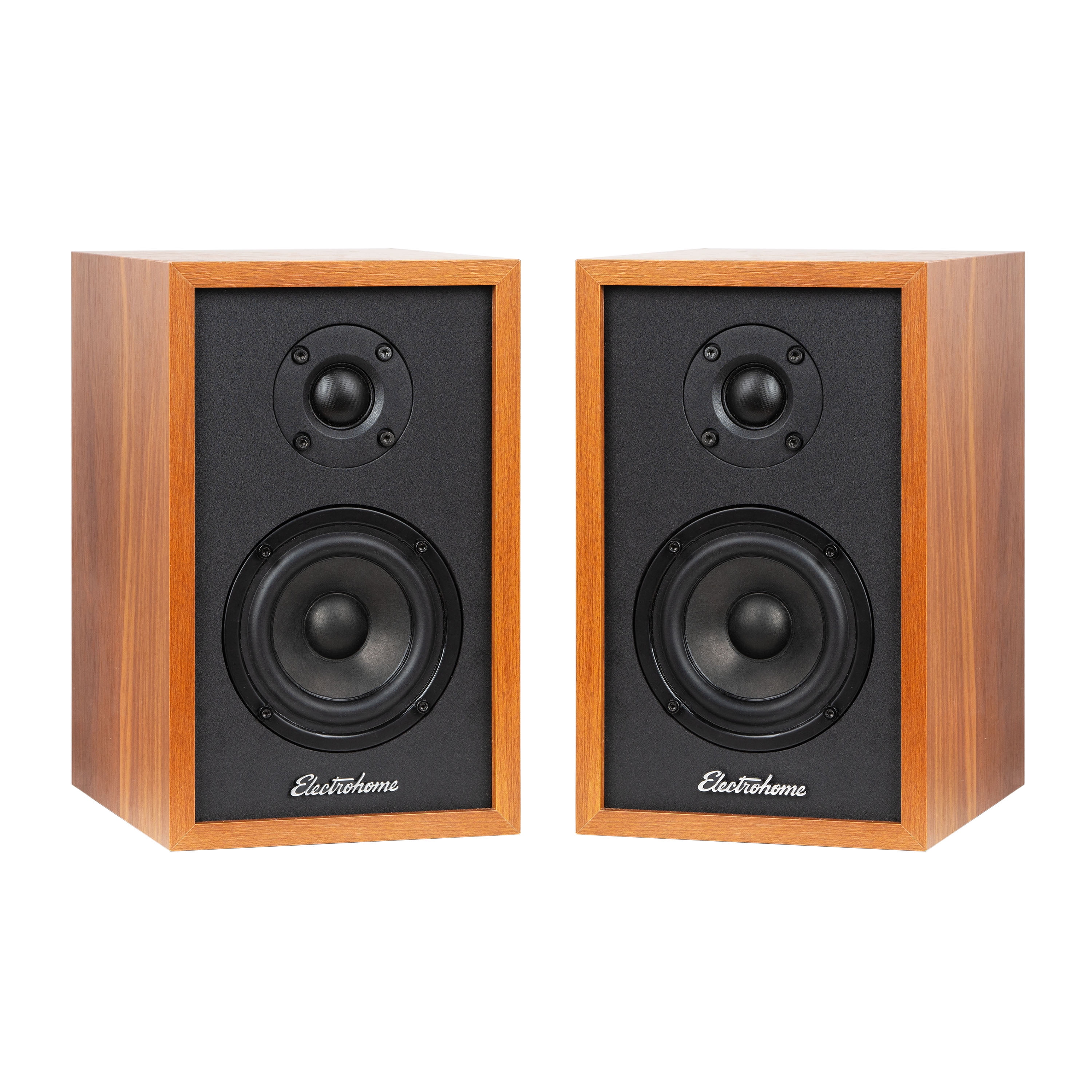 Electrohome Berkeley 2.0 Stereo Powered Bookshelf Speakers with Built-in Amplifier and 3" Drivers for Turntable, TV, PC and Wireless Music Streaming featuring Bluetooth 5, RCA and Aux (EB20)