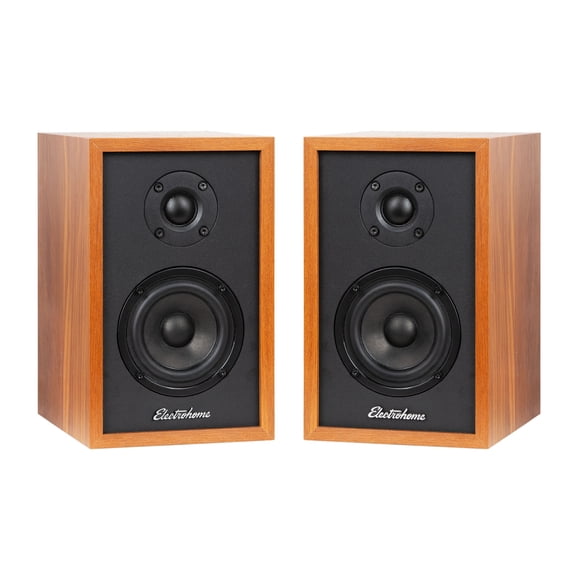 Electrohome Berkeley 2.0 Stereo Powered Bookshelf Speakers with Built-in Amplifier and 3" Drivers for Turntable, TV, PC and Wireless Music Streaming featuring Bluetooth 5, RCA and Aux (EB20)