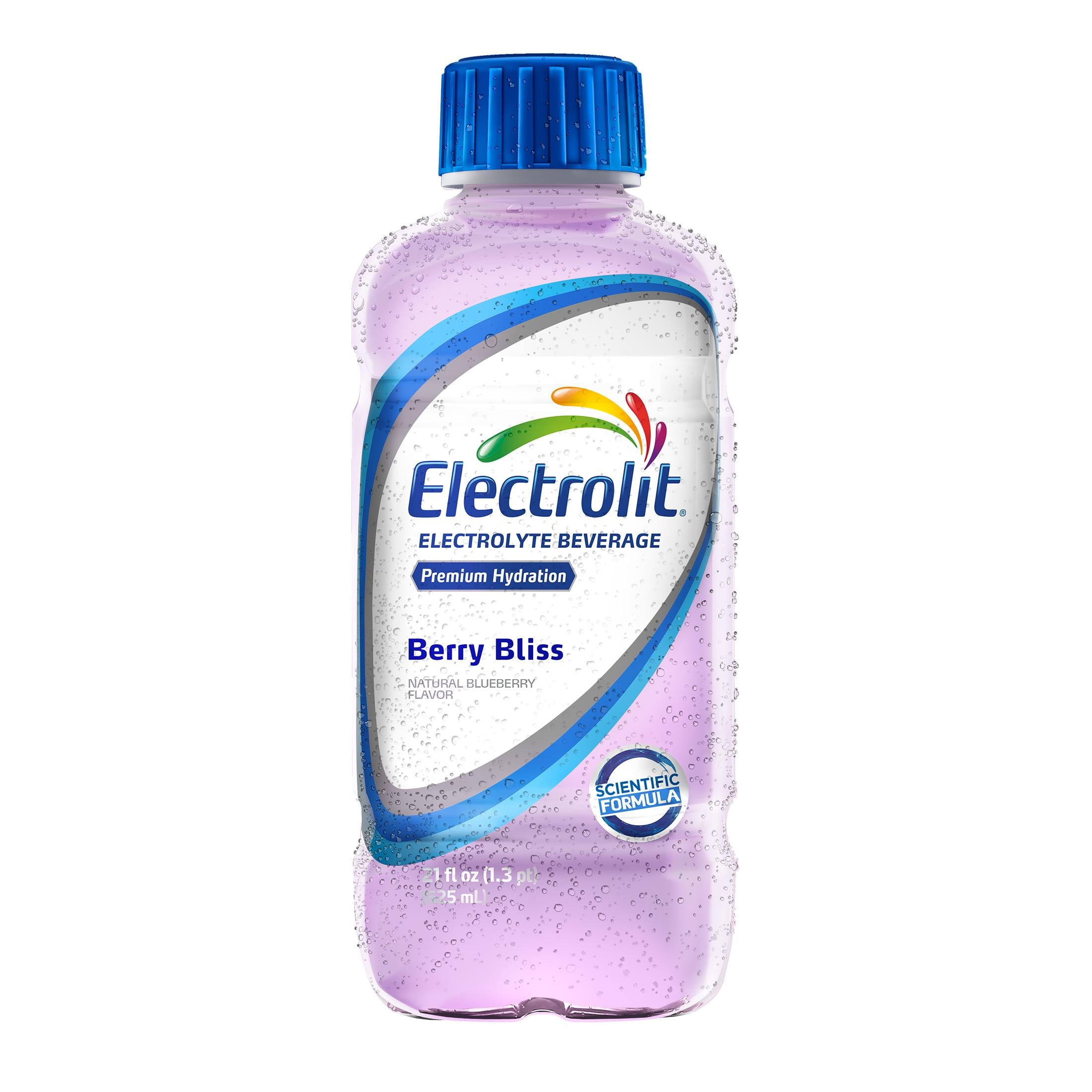 Electrolit Electrolyte Drink, Berry Bliss, 21.0 oz Bottle