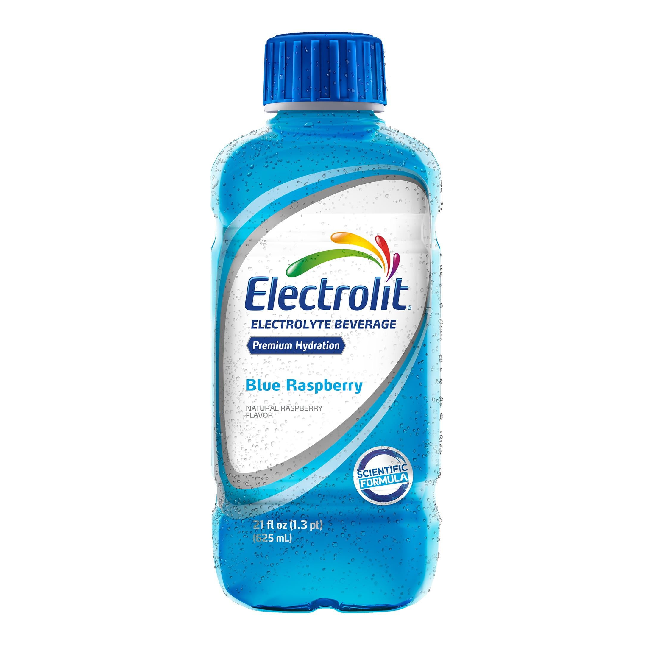 Electrolit Electrolyte Drink, Blue Raspberry, 21.0 oz Bottle