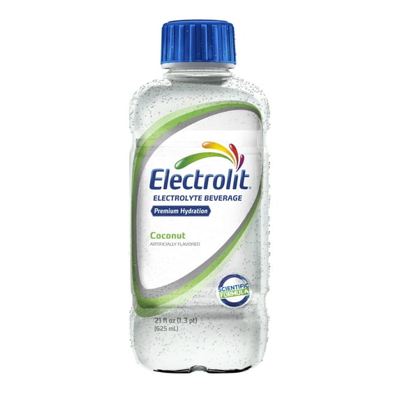 Electrolit Electrolyte Drink, Coconut, 21oz Bottle