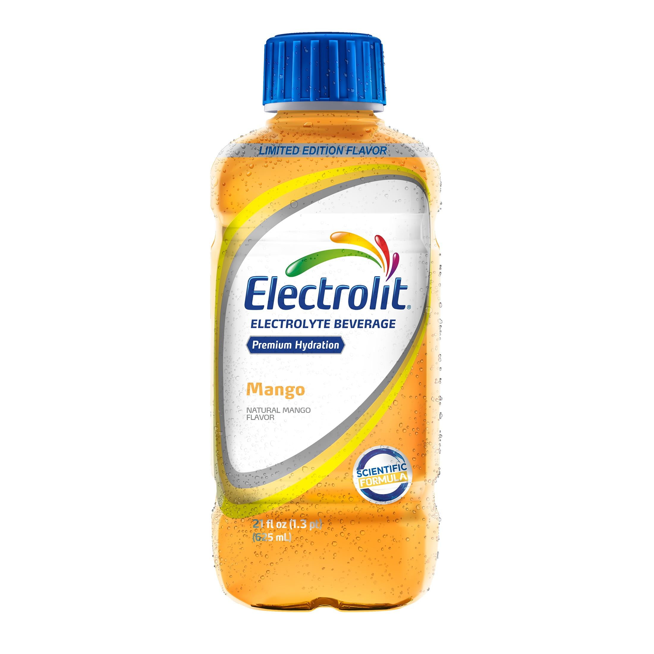 Electrolit Electrolyte Drink, Mango, 21.0 oz Bottle